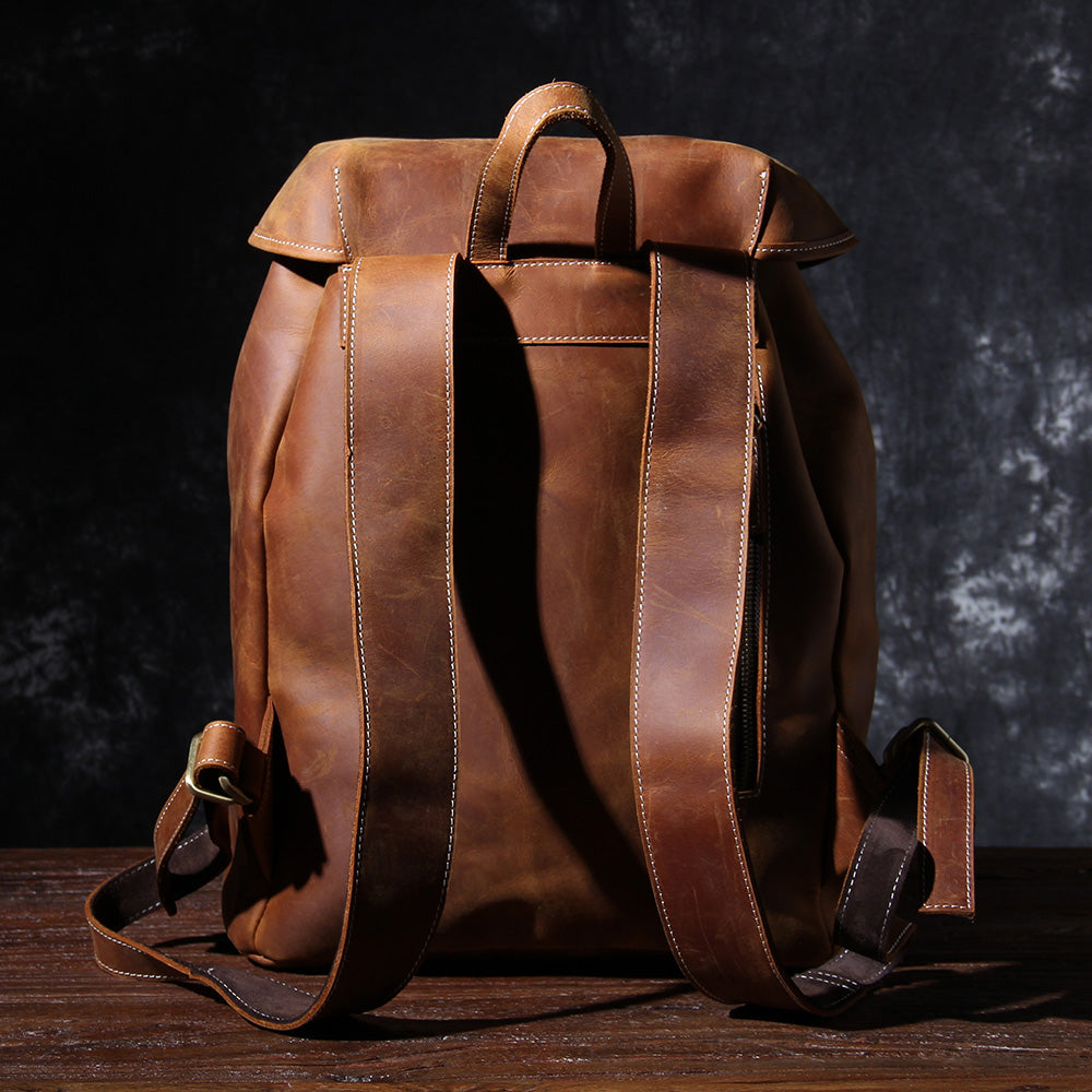Herren - Lederrucksack - Stilvolles & robustes Design - Perfekt für Alltag & Abenteuer