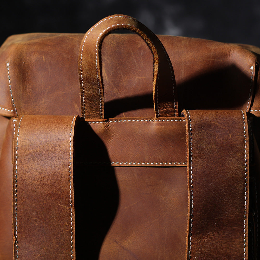 Herren - Lederrucksack - Stilvolles & robustes Design - Perfekt für Alltag & Abenteuer