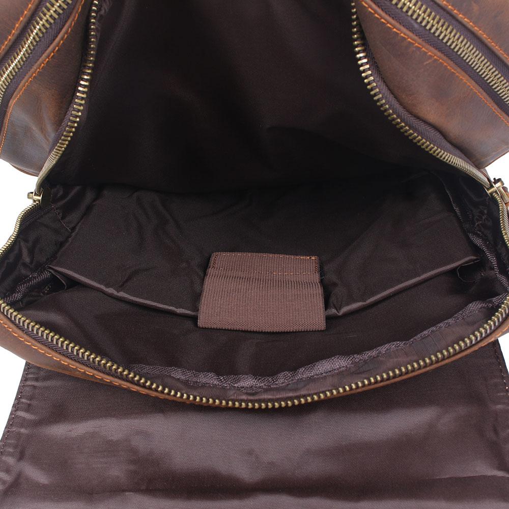 Herren - Stilvoller brauner Lederrucksack aus Leder - Langlebig & vielseitig für jeden Anlass
