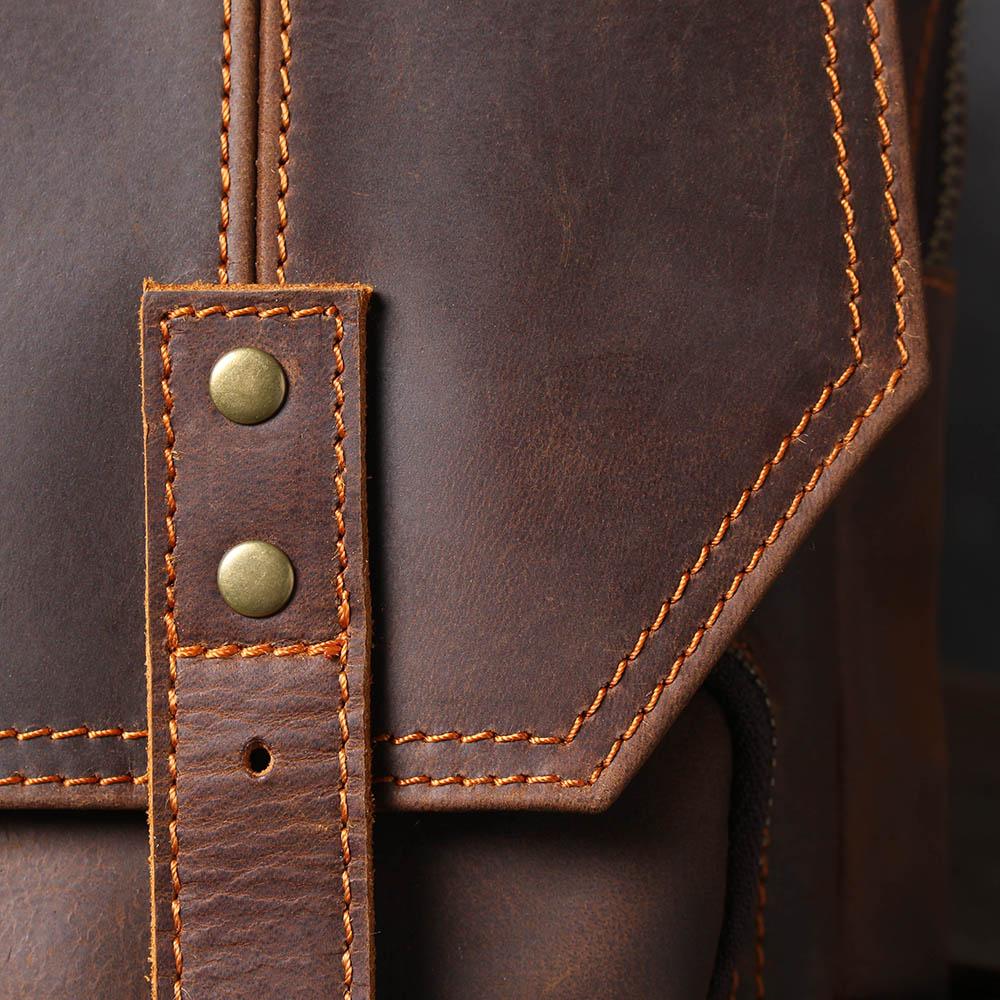 Herren - Stilvoller brauner Lederrucksack aus Leder - Langlebig & vielseitig für jeden Anlass
