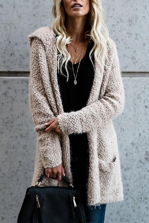 Lara™ | Kapuzen-Strickjacke