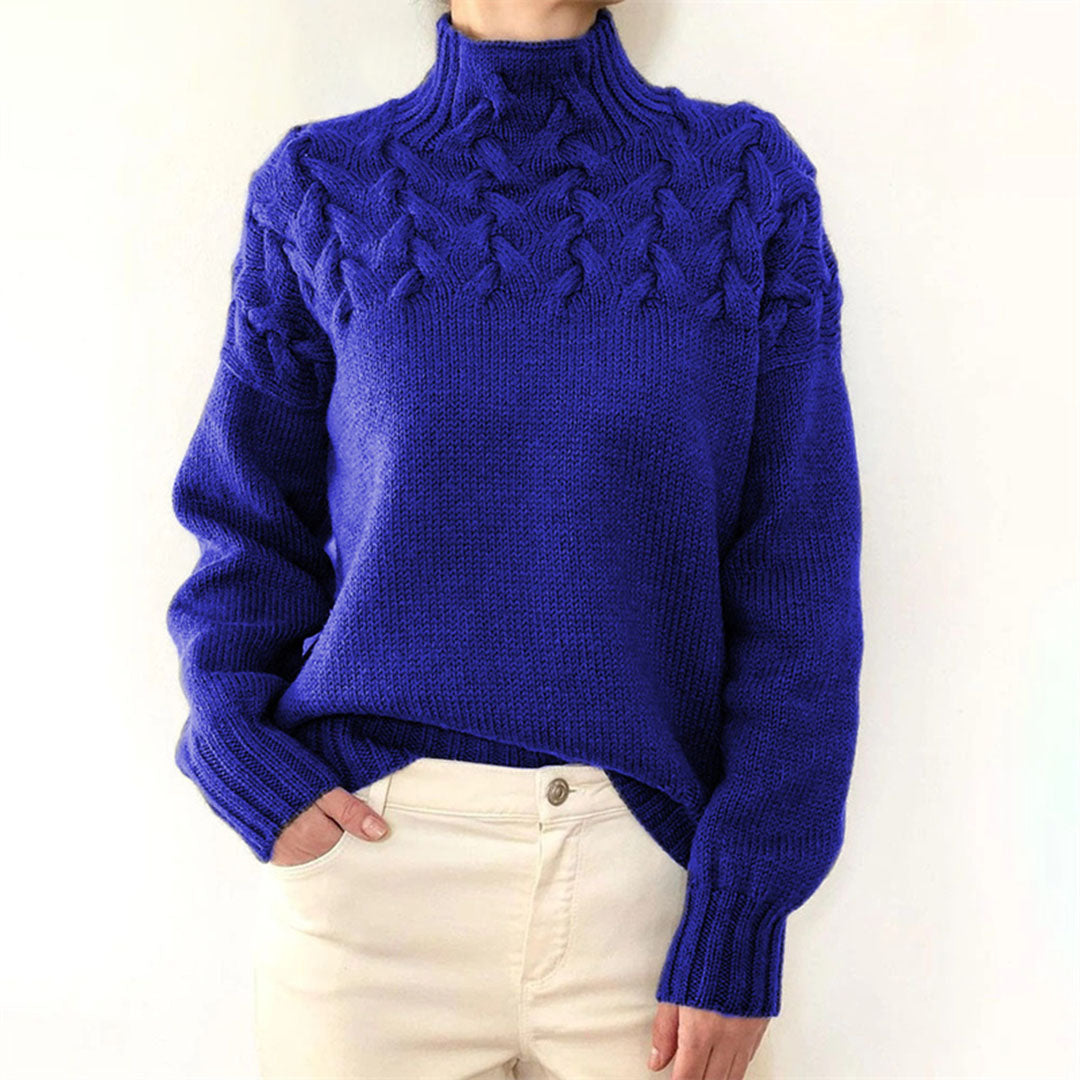 Lotte | Damen-Rollkragenpullover gestrickt