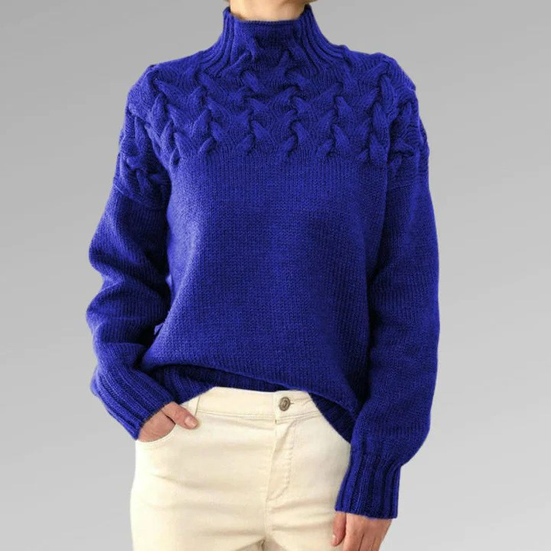 Lotte | Damen-Rollkragenpullover gestrickt
