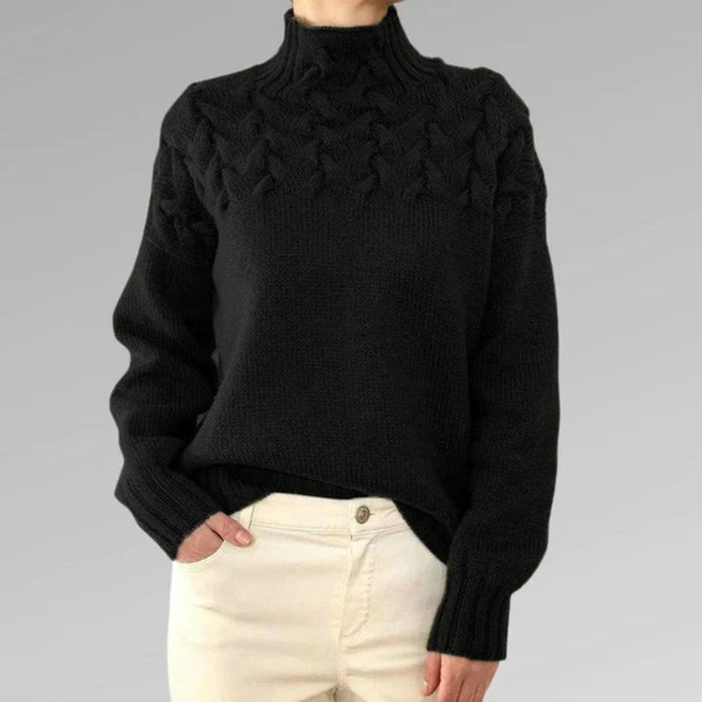 Lotte | Damen-Rollkragenpullover gestrickt