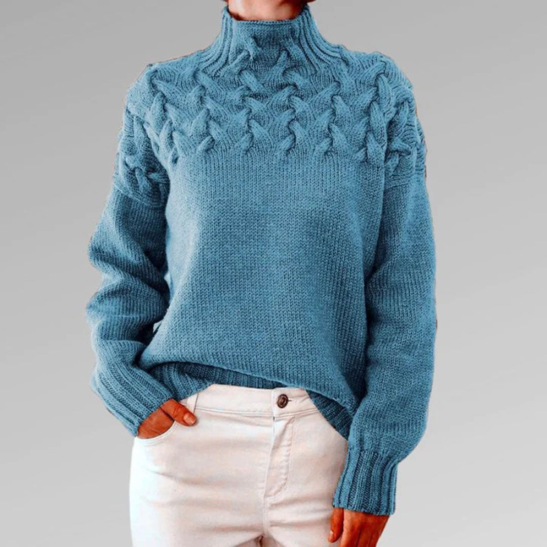 Lotte | Damen-Rollkragenpullover gestrickt