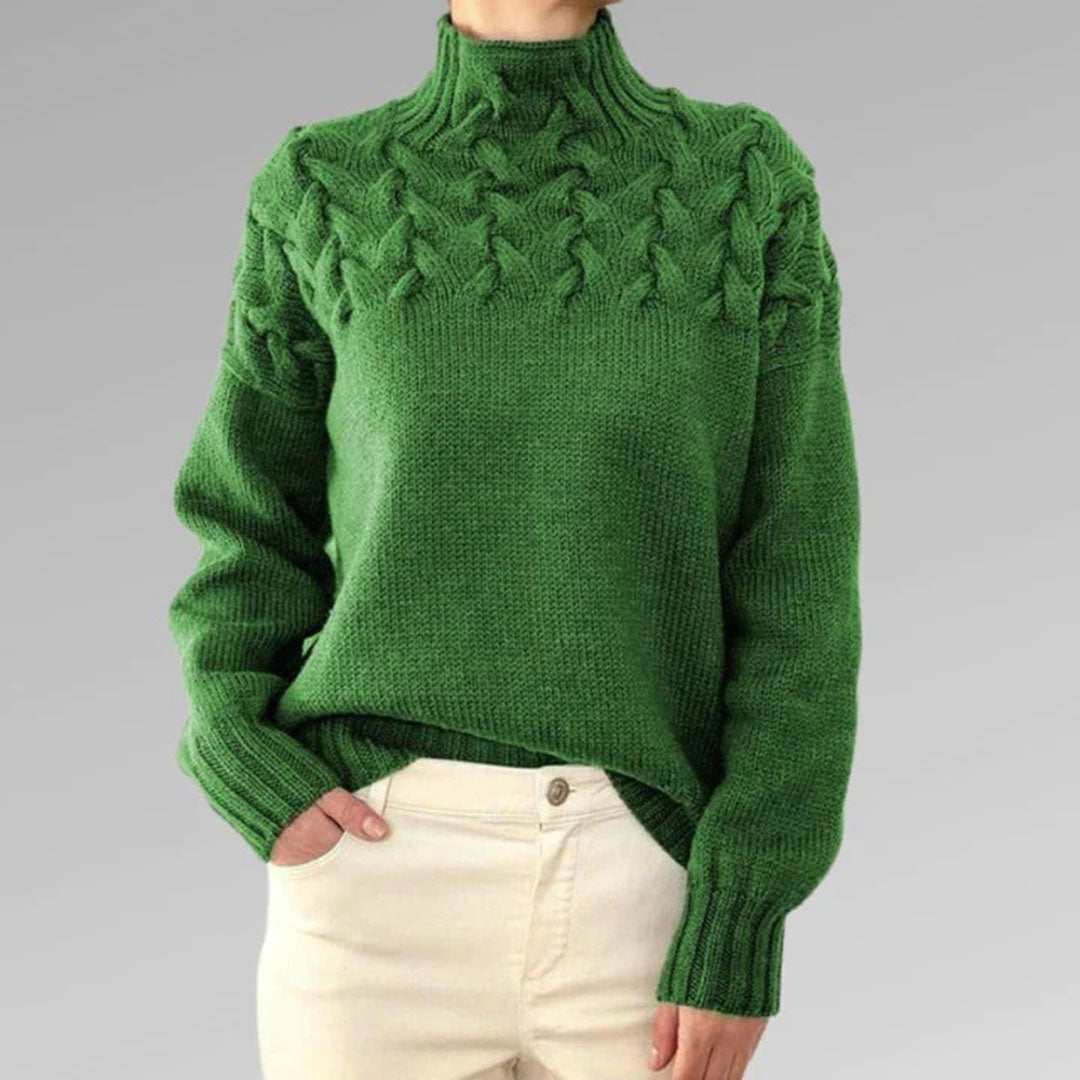 Lotte | Damen-Rollkragenpullover gestrickt
