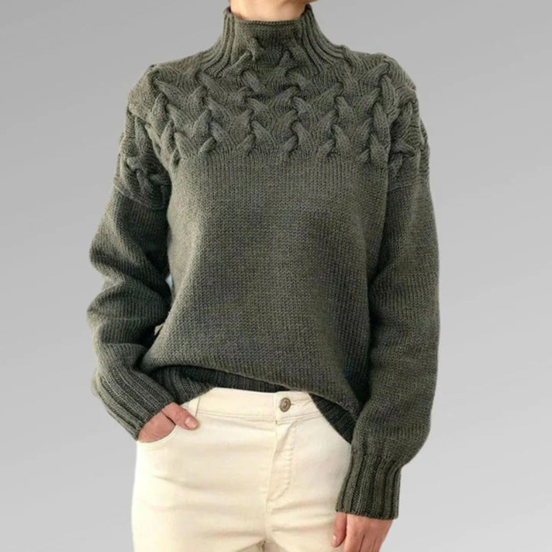 Lotte | Damen-Rollkragenpullover gestrickt