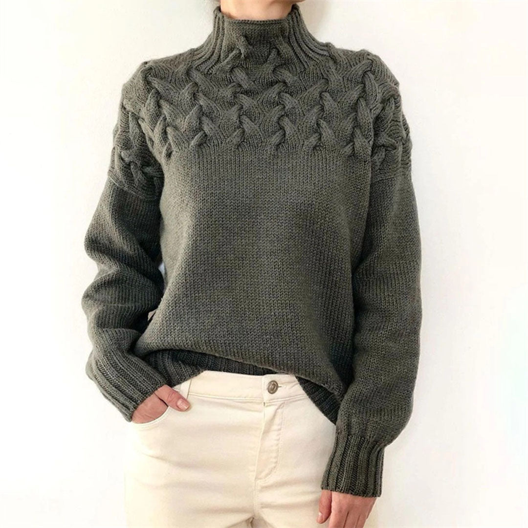 Lotte | Damen-Rollkragenpullover gestrickt
