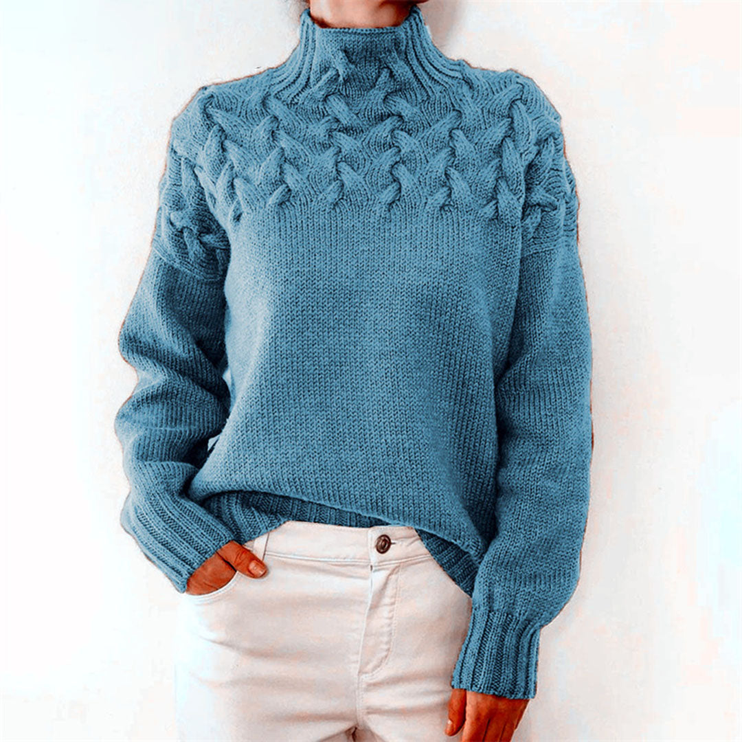Lotte | Damen-Rollkragenpullover gestrickt