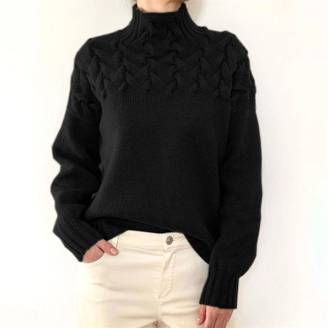 Lotte | Damen-Rollkragenpullover gestrickt