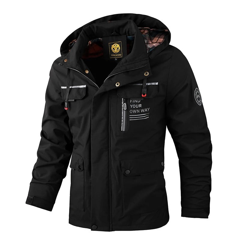 Herren - Winterjacke - Polyester - Robuster Kaltwetter Mantel für kalte Tage