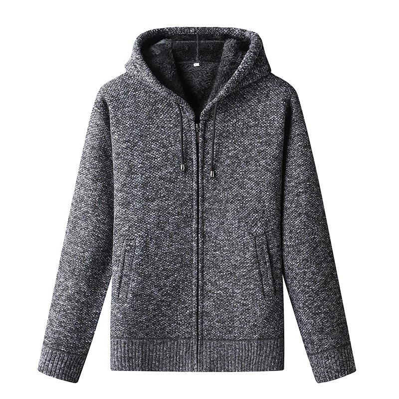 Herren - Kapuzenpullover für den Herbst - Gestrickter  - Gemütlich & Stylisch - Ideal für kühle Tage
