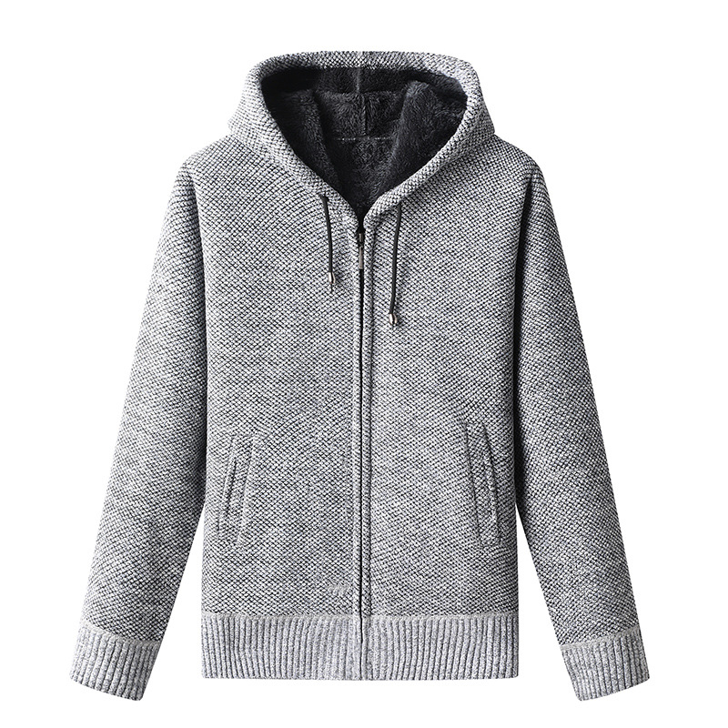 Herren - Kapuzenpullover für den Herbst - Gestrickter  - Gemütlich & Stylisch - Ideal für kühle Tage