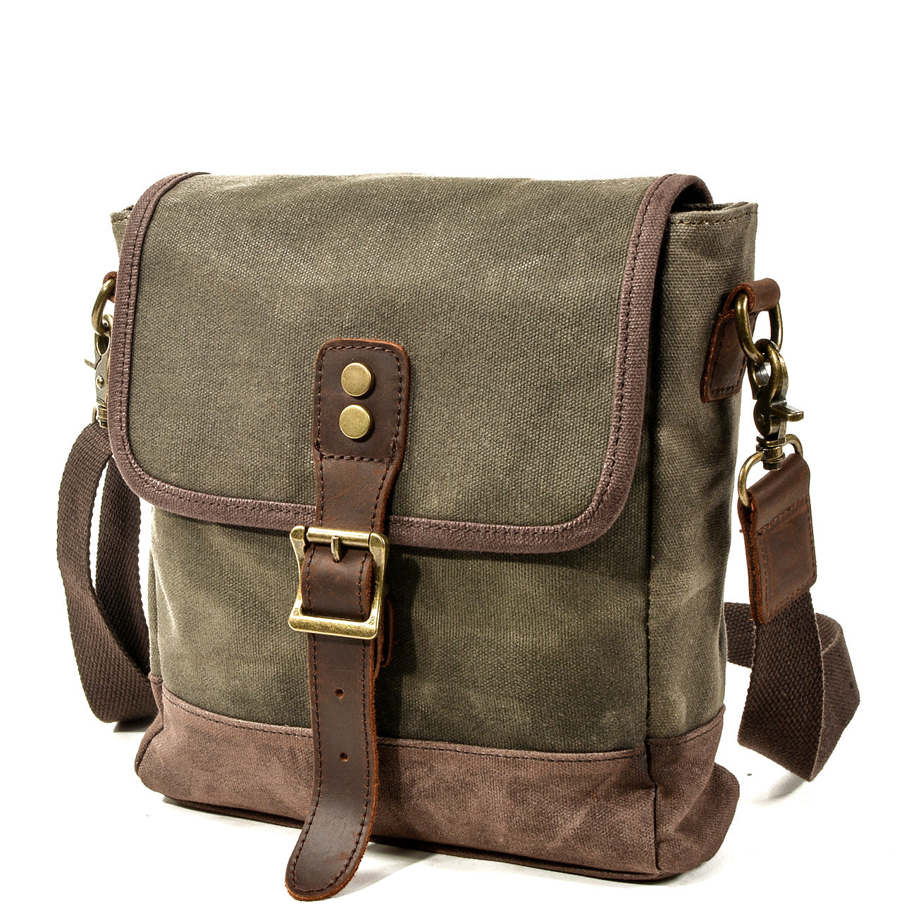 Herren - Kleine Canvas-Messenger-Tasche - Stilvoll, vielseitig & ideal für Alltag und Freizeit