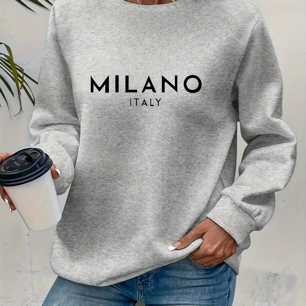 Milou | Milano Druck Pullover Sweatshirt