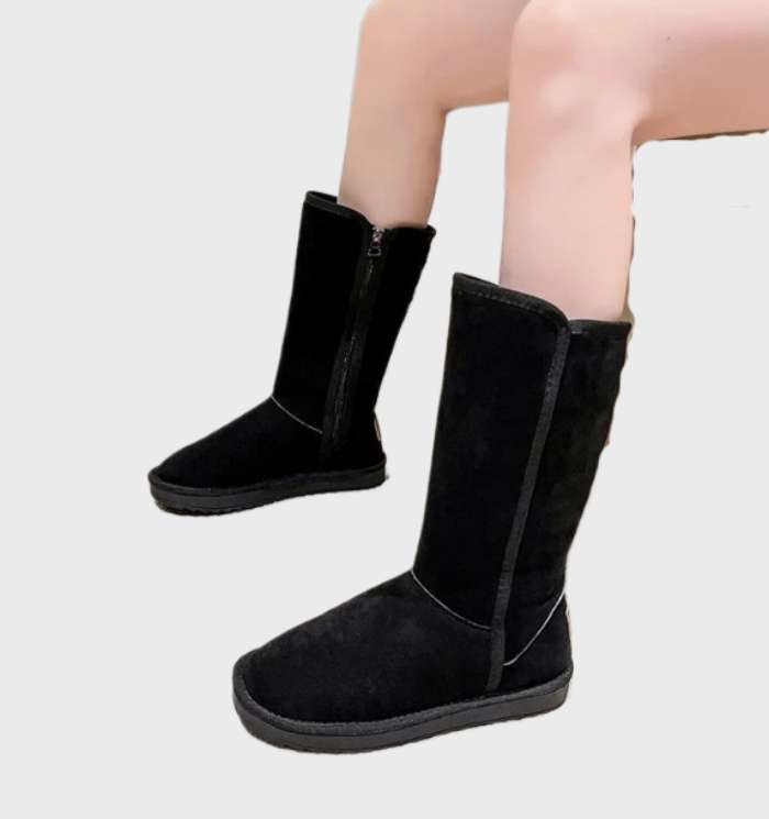 Nina | Warme und wasserdichte Schafslederstiefel mit Reißverschluss