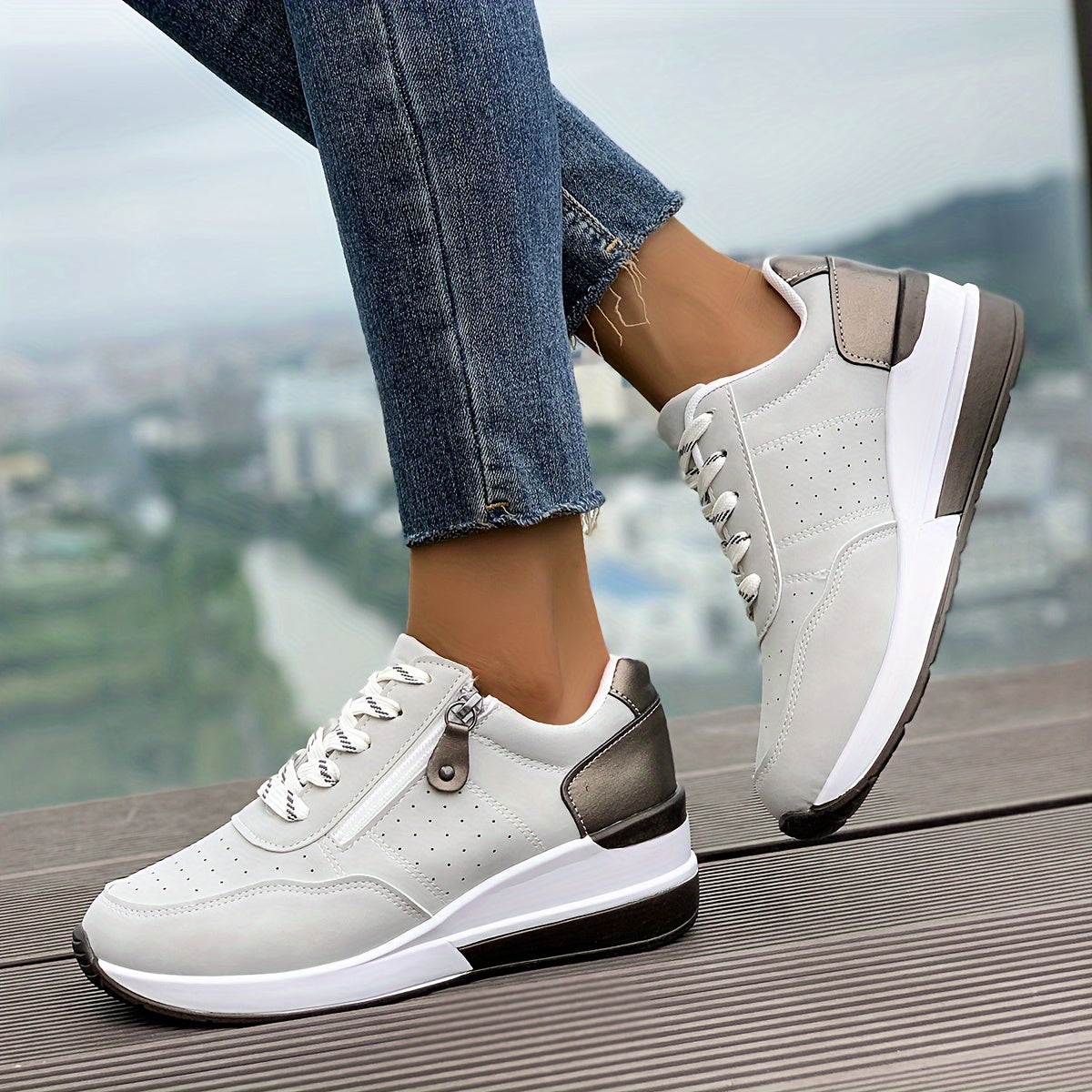 Noor | Lässige Plateau-Turnschuhe