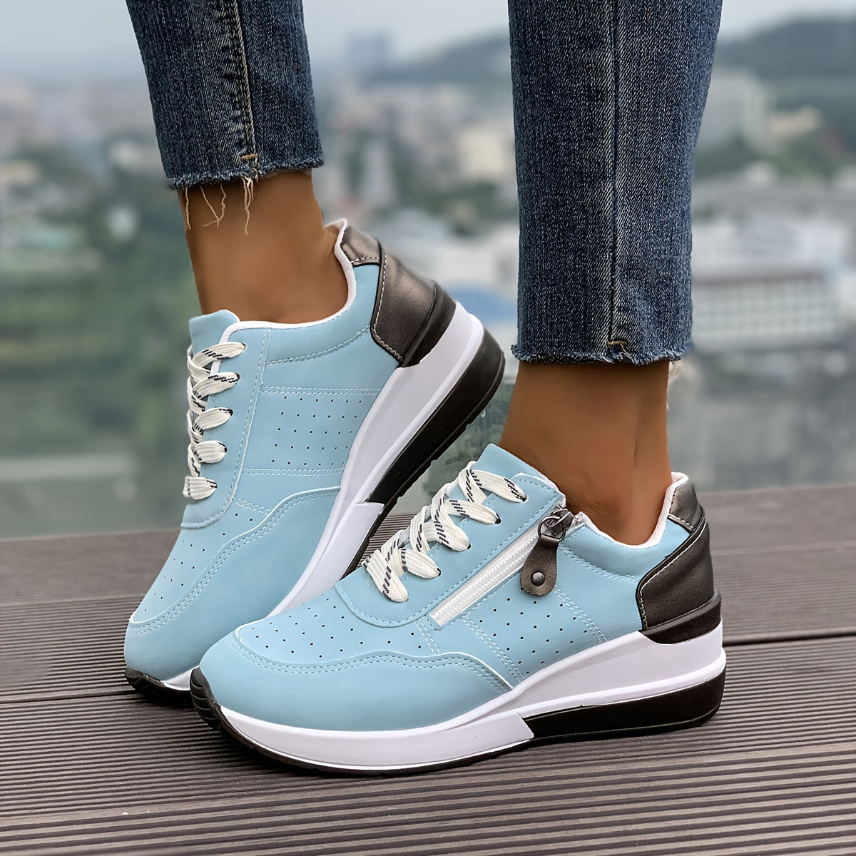 Noor | Lässige Plateau-Turnschuhe