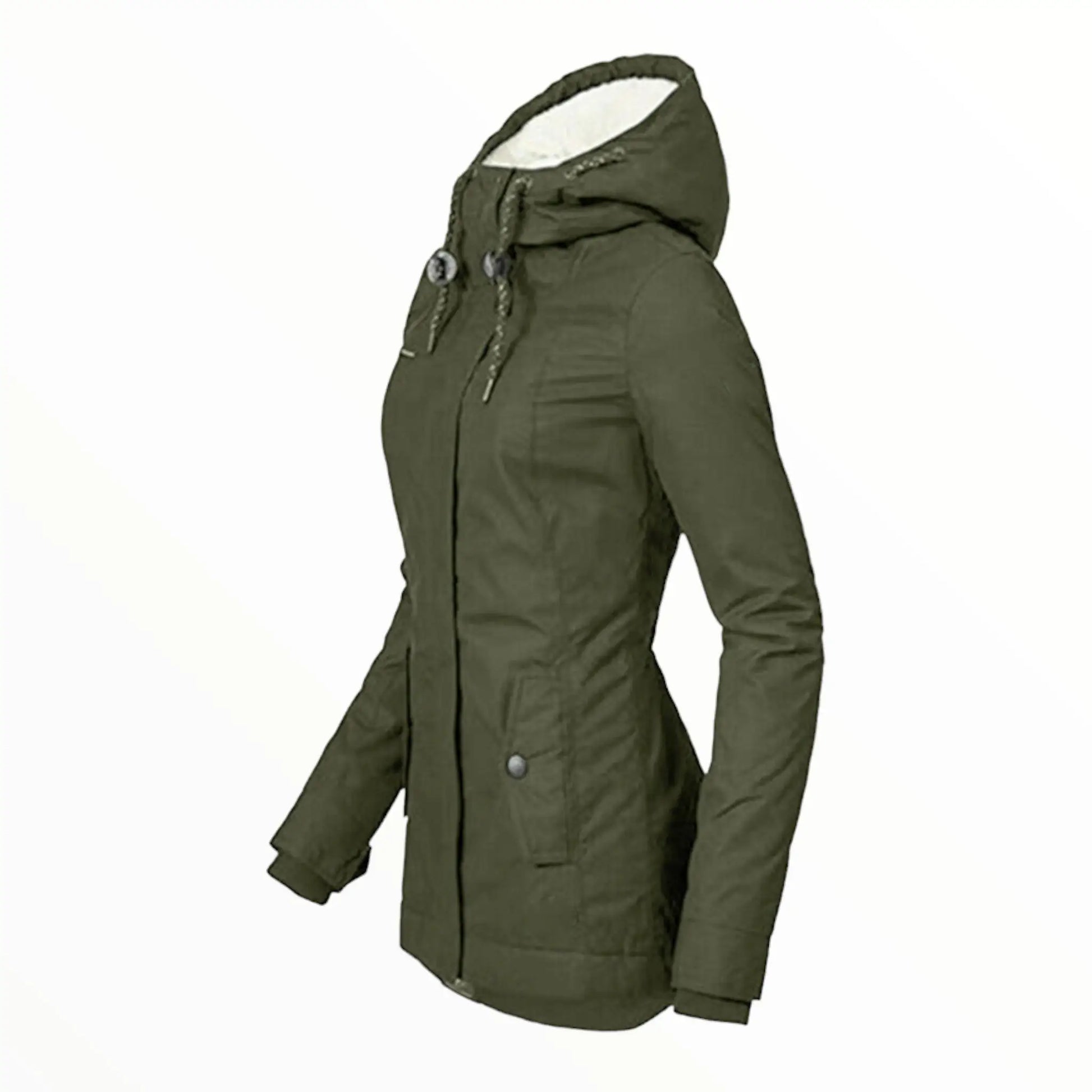 Damen - Parka Jacke - Warm with Kunstfellbesatz - Perfekt für kalte Wetterabenteuer