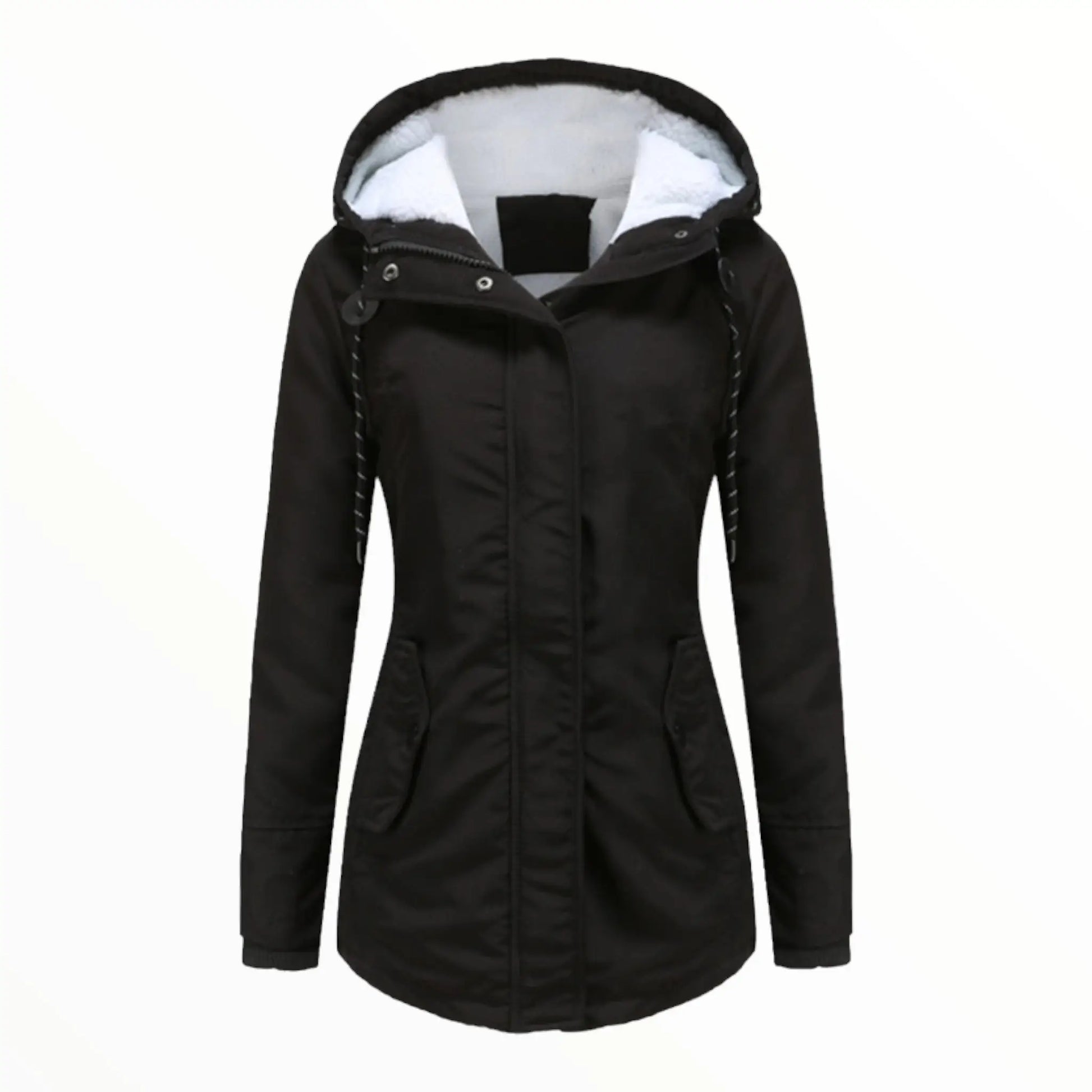 Damen - Parka Jacke - Warm with Kunstfellbesatz - Perfekt für kalte Wetterabenteuer