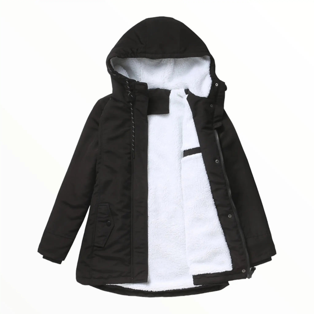 Damen - Parka Jacke - Warm with Kunstfellbesatz - Perfekt für kalte Wetterabenteuer