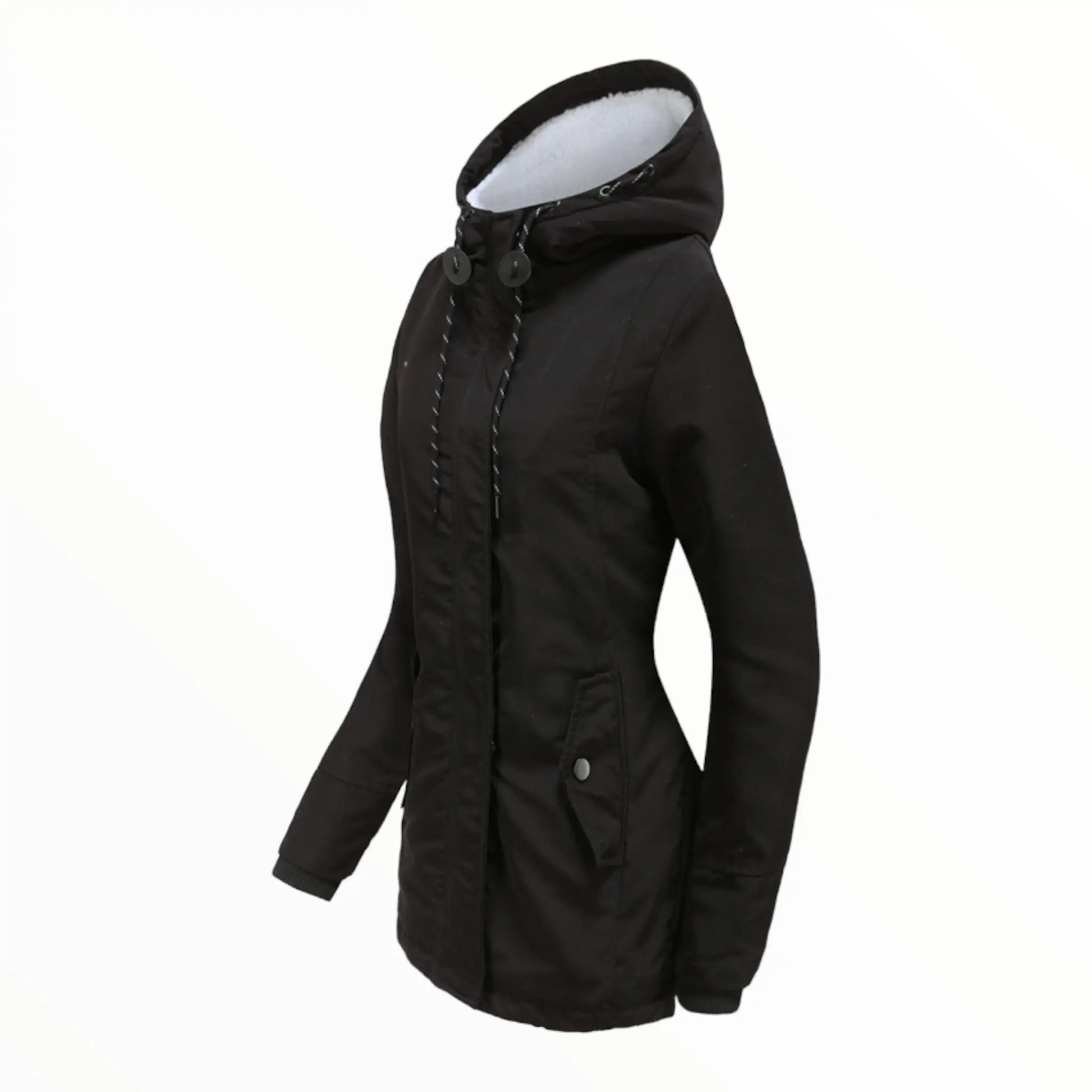 Damen - Parka Jacke - Warm with Kunstfellbesatz - Perfekt für kalte Wetterabenteuer