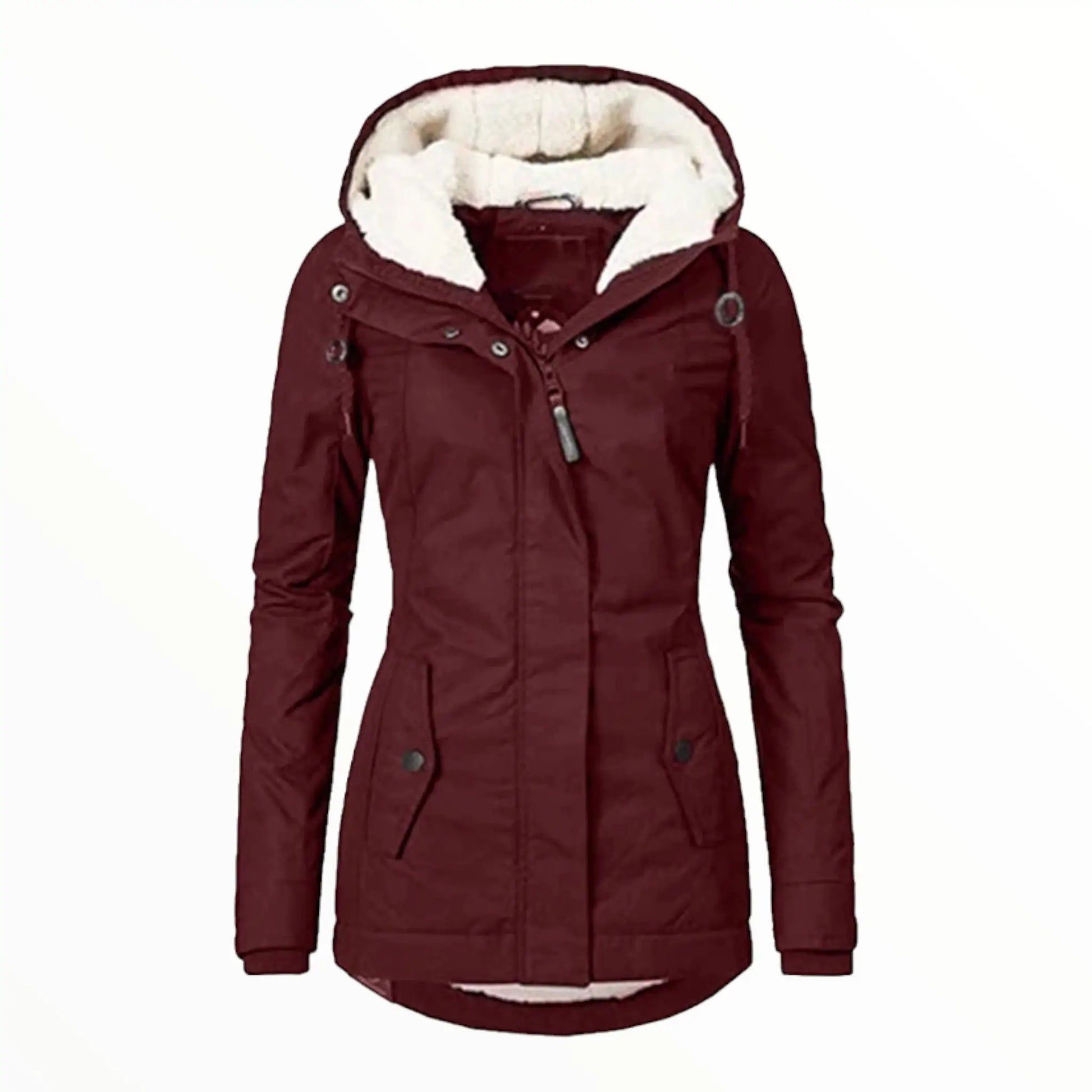 Damen - Parka Jacke - Warm with Kunstfellbesatz - Perfekt für kalte Wetterabenteuer