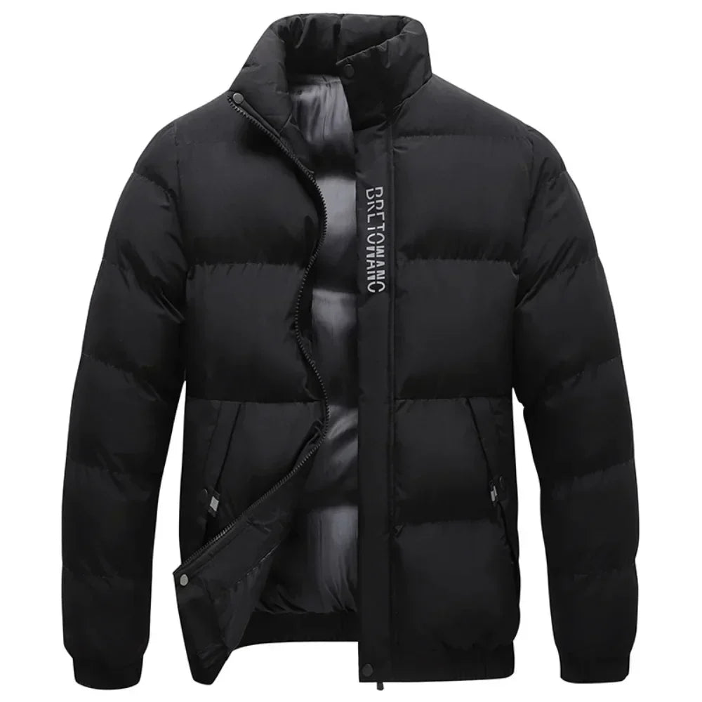 Herren - Winterjacke mit modischem Kragen - Langlebiges Material - Warme, Oberbekleidung für kaltes Wetter