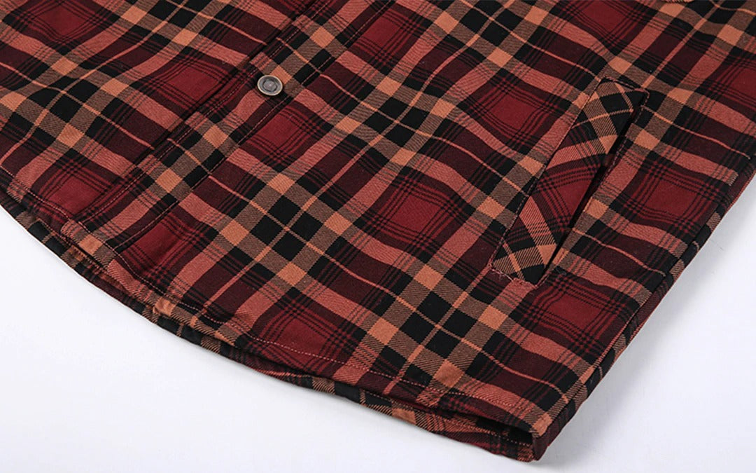 Herren - Holzfäller-Kapuzenpulli - Gemütliches Flanell-Material - Stilvolle Freizeitkleidung für jeden Anlass