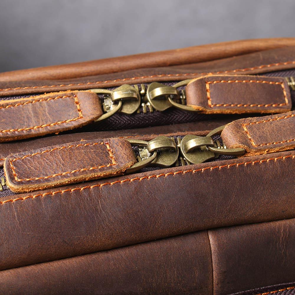 Herren - Stilvoller brauner Lederrucksack aus Leder - Langlebig & vielseitig für jeden Anlass