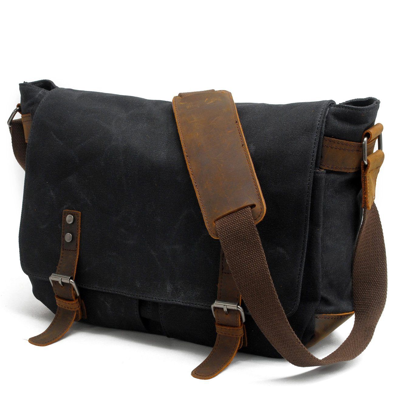 Unisex - Retro Messenger Tasche - Leder - Langlebiges & stilvolles Design - Perfekt für Alltag und Reisen
