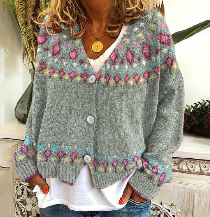 Damen - Strickjacke - Skandinavischer Stil - Perfekt für jede Jahreszeit
