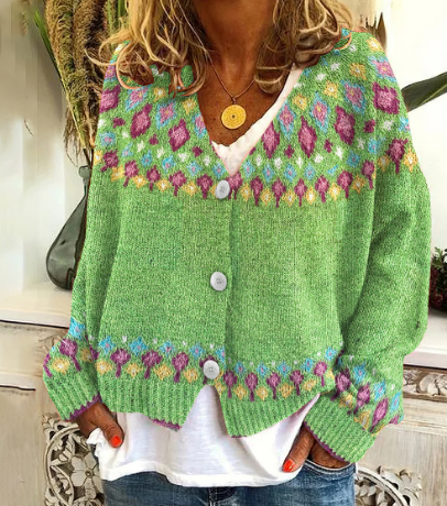 Damen - Strickjacke - Skandinavischer Stil - Perfekt für jede Jahreszeit