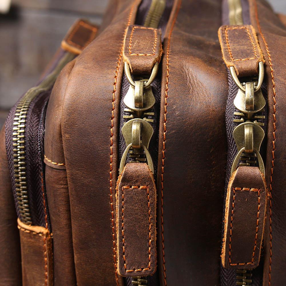 Herren - Stilvoller brauner Lederrucksack aus Leder - Langlebig & vielseitig für jeden Anlass