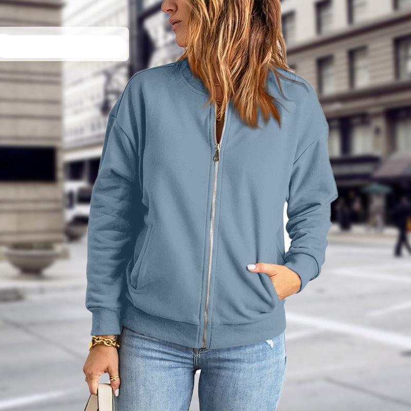 Damen - Übergangsjacke - Leichtem Material - Stylischer Reißverschluss - Vielseitige und modische Outerwear