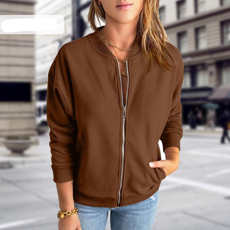 Damen - Übergangsjacke - Leichtem Material - Stylischer Reißverschluss - Vielseitige und modische Outerwear