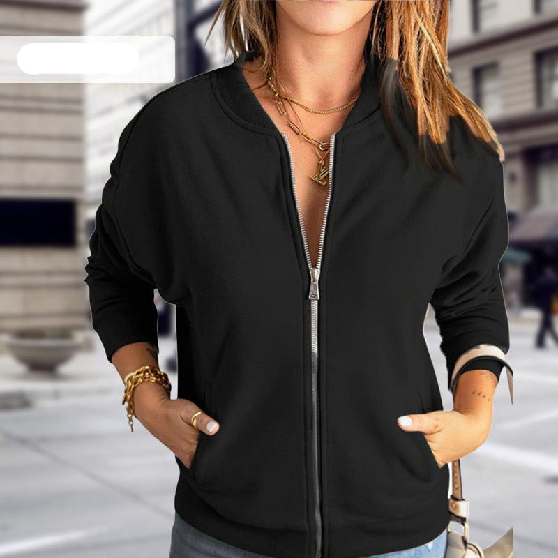 Damen - Übergangsjacke - Leichtem Material - Stylischer Reißverschluss - Vielseitige und modische Outerwear