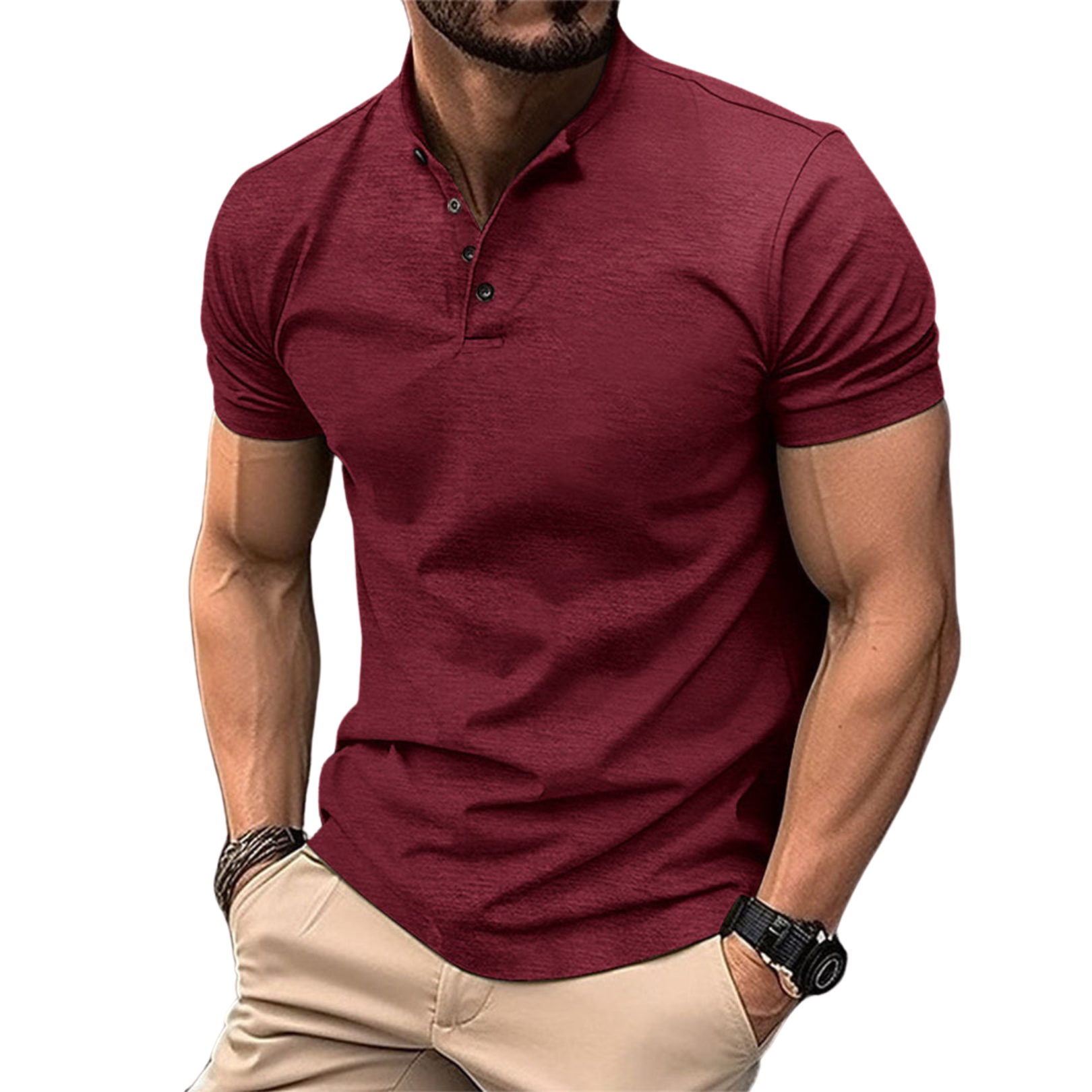 Herren - Polohemd - Klassischer Kurzarm-Stil - Baumwolle - Bequem und vielseitig für jeden Anlass