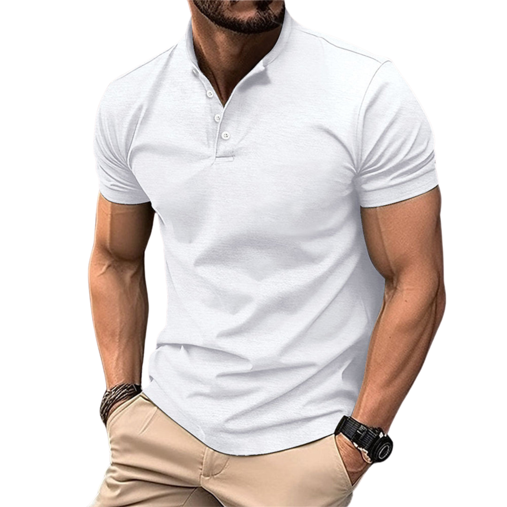 Herren - Polohemd - Klassischer Kurzarm-Stil - Baumwolle - Bequem und vielseitig für jeden Anlass