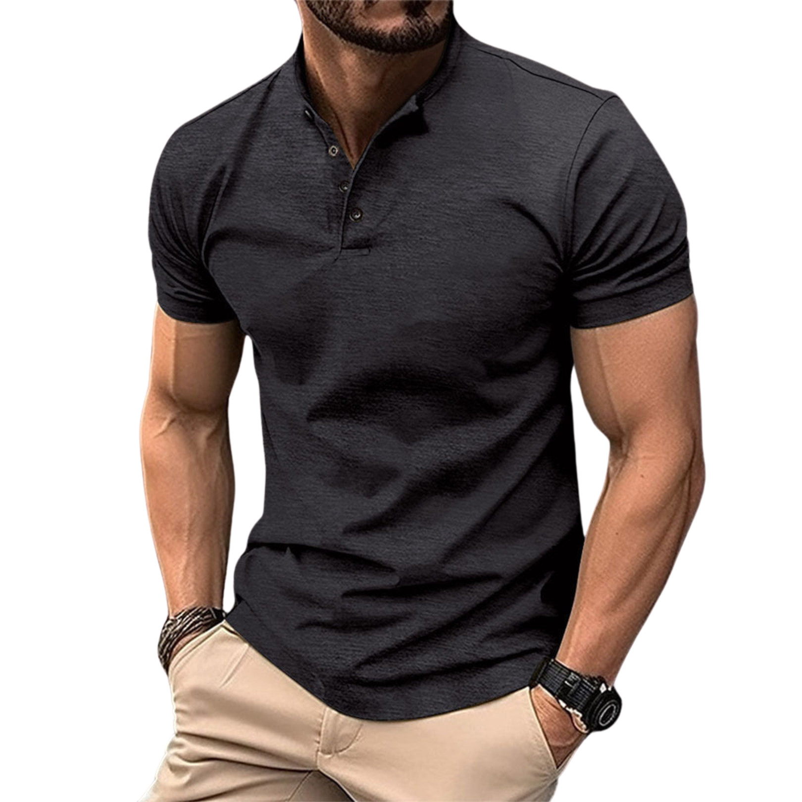 Herren - Polohemd - Klassischer Kurzarm-Stil - Baumwolle - Bequem und vielseitig für jeden Anlass