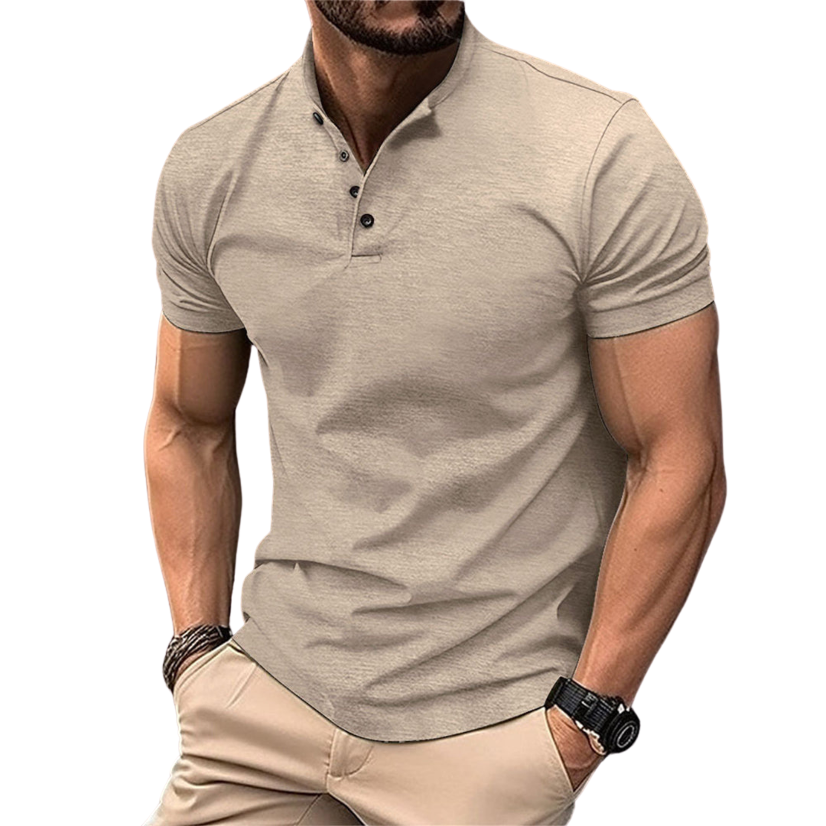 Herren - Polohemd - Klassischer Kurzarm-Stil - Baumwolle - Bequem und vielseitig für jeden Anlass