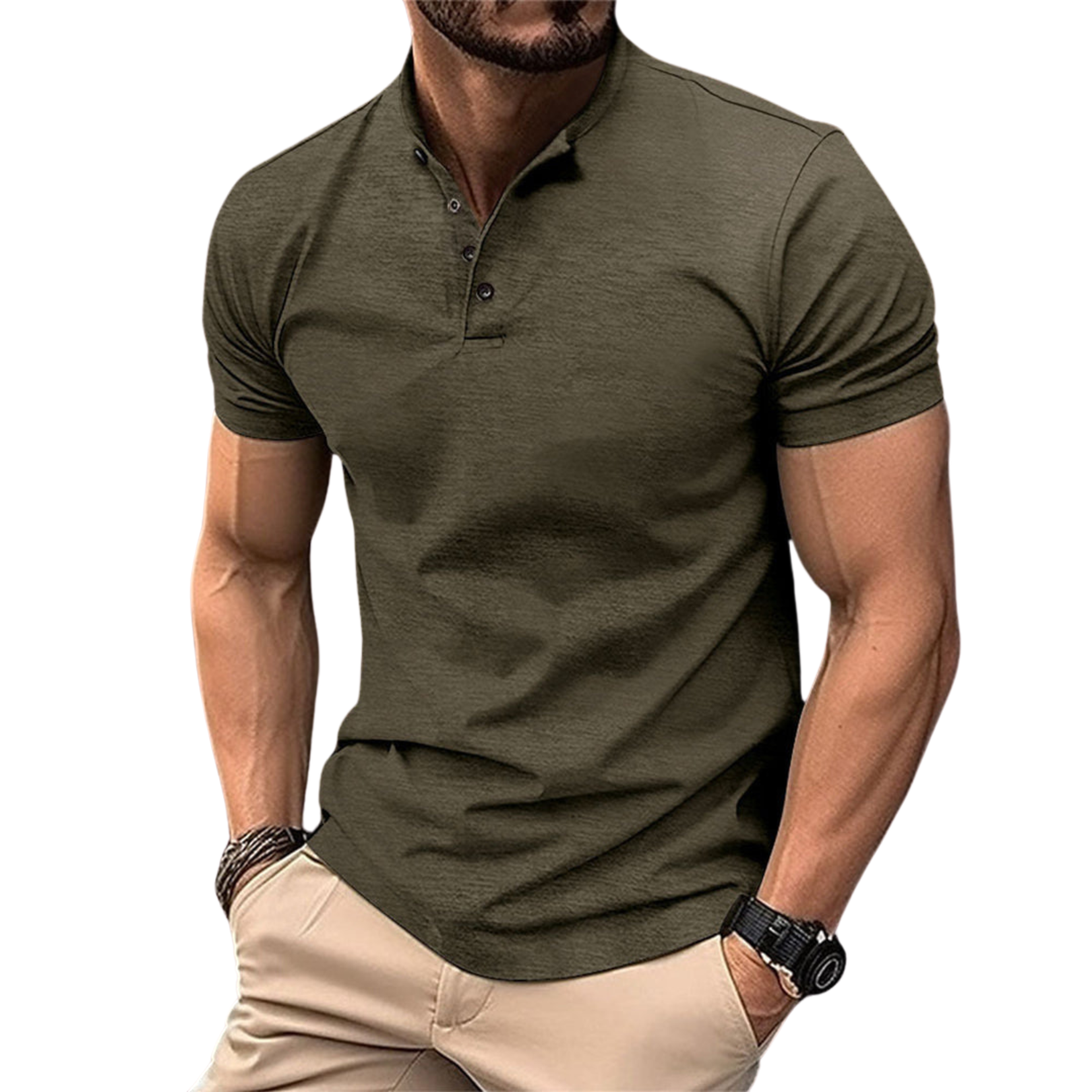 Herren - Polohemd - Klassischer Kurzarm-Stil - Baumwolle - Bequem und vielseitig für jeden Anlass