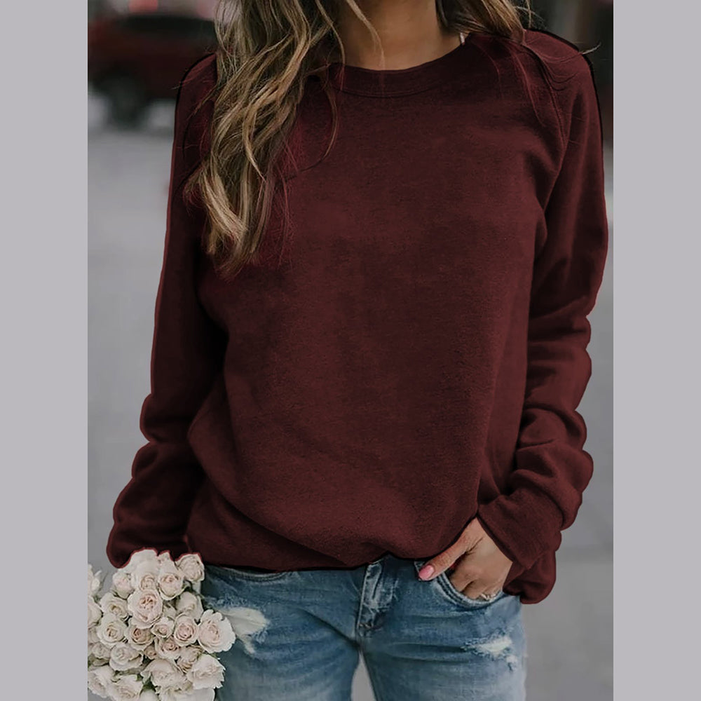 Damen - Sweatshirt - Rundhalsausschnitt - Bequem und ideal für den Alltag