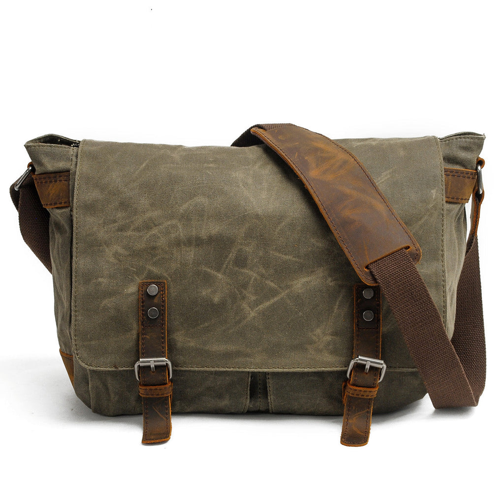 Unisex - Retro Messenger Tasche - Leder - Langlebiges & stilvolles Design - Perfekt für Alltag und Reisen